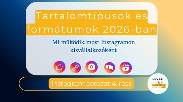 Instagram tartalomtípusok és formátumok 2026-ban – Reels, carousel, Stories kisvállalkozóknak